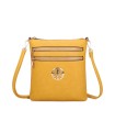 T11802 - Bandolera mini flor con emblema