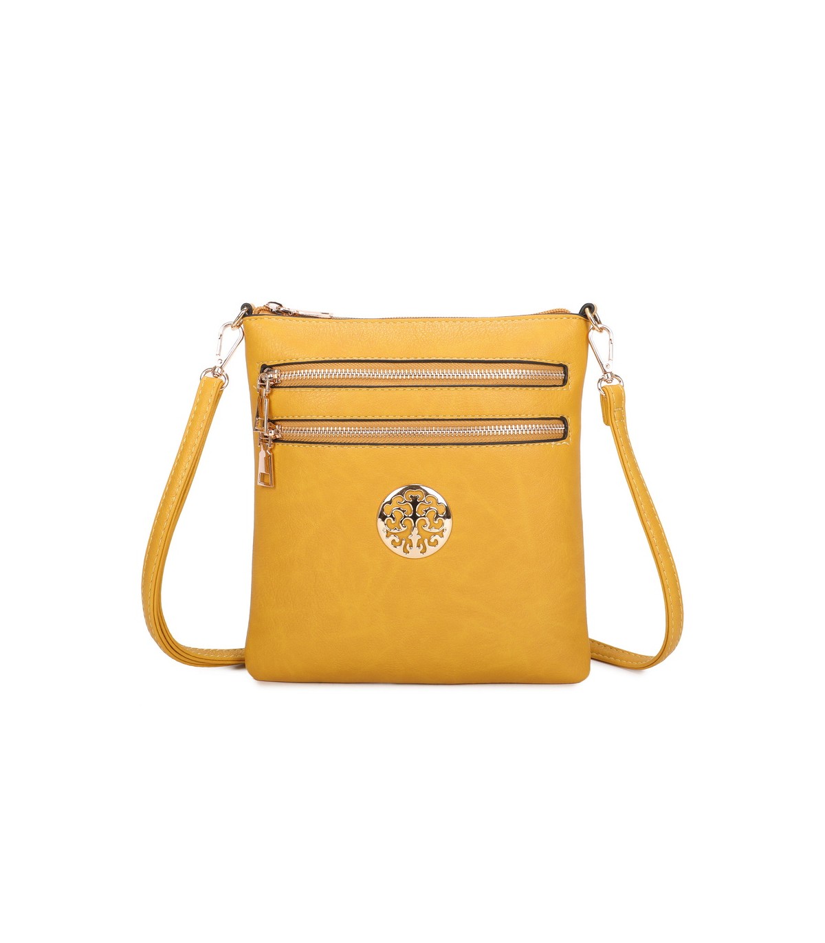 T11802 - Bandolera mini flor con emblema