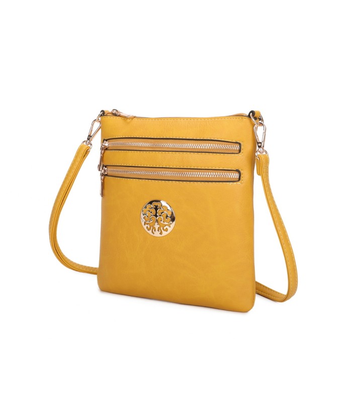 T11802 - Bandolera mini flor con emblema