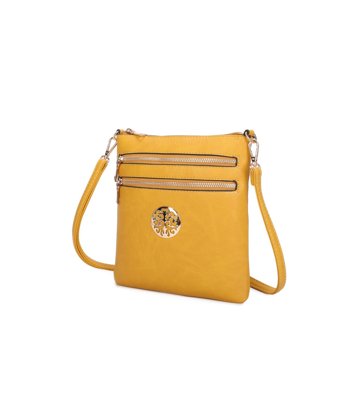 T11802 - Bandolera mini flor con emblema