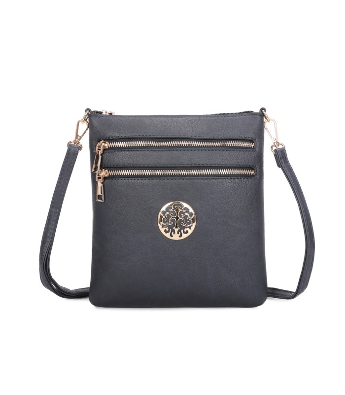 T11802 - Bandolera mini flor con emblema