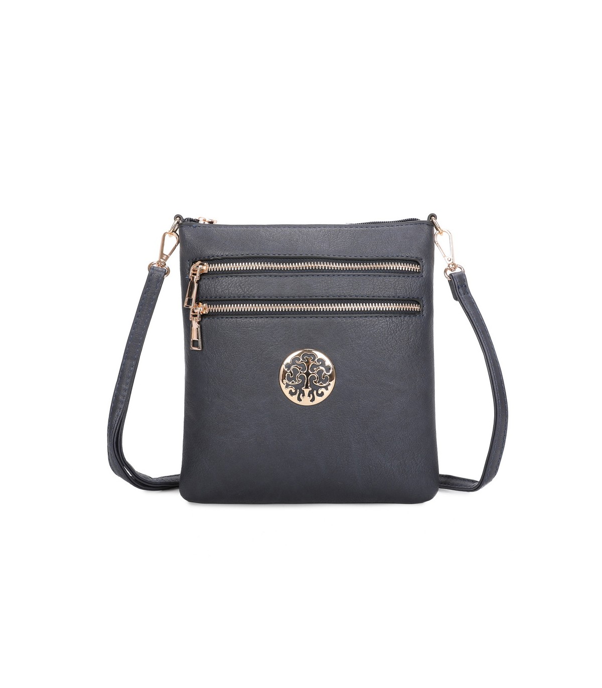 T11802 - Bandolera mini flor con emblema