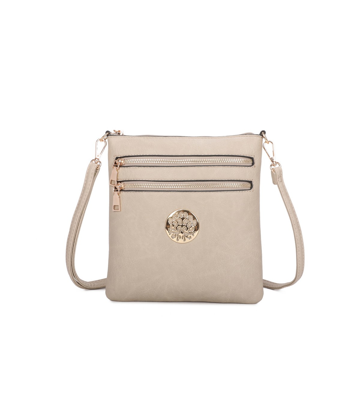 T11802 - Bandolera mini flor con emblema