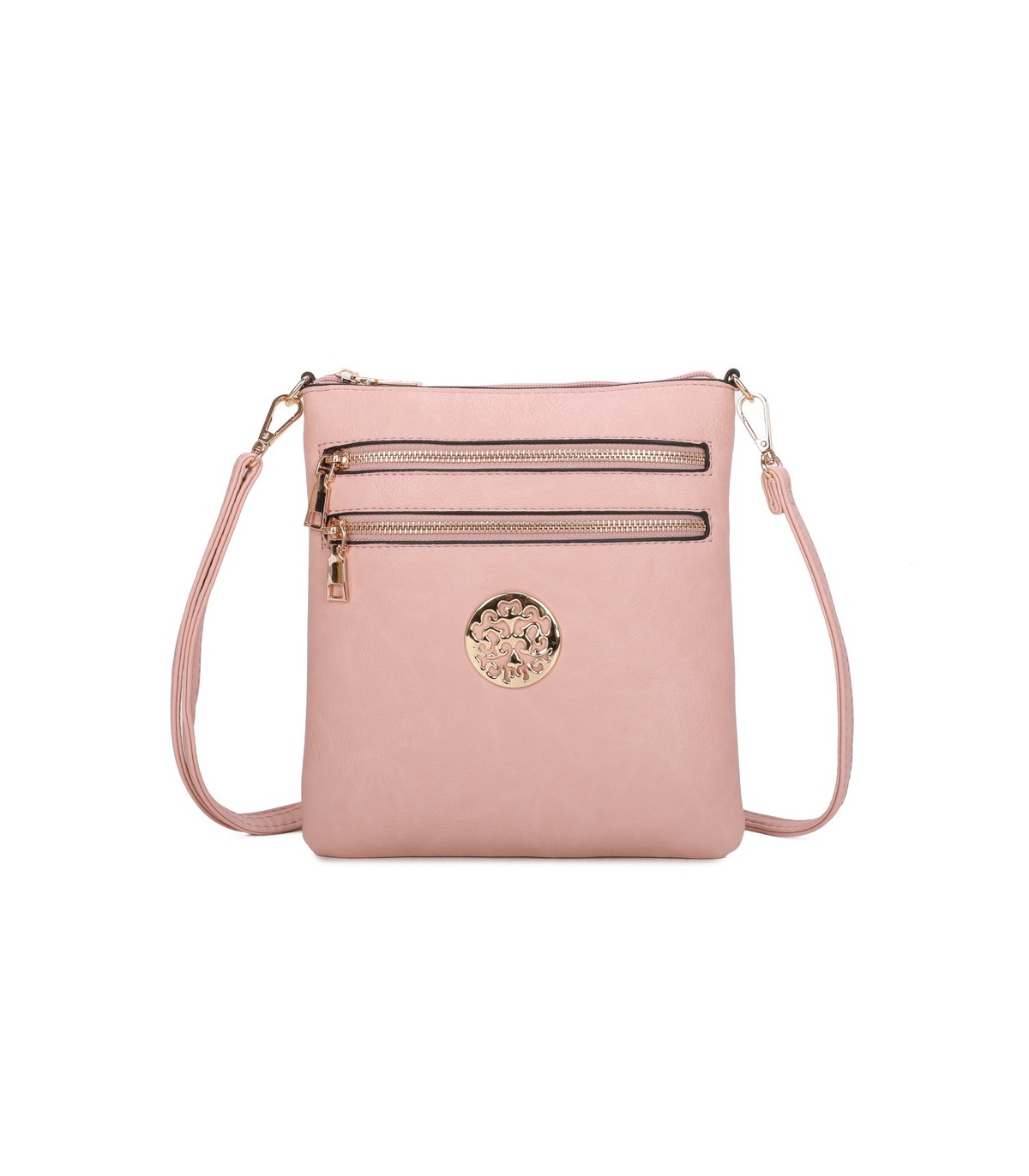 T11802 - Bandolera mini flor con emblema