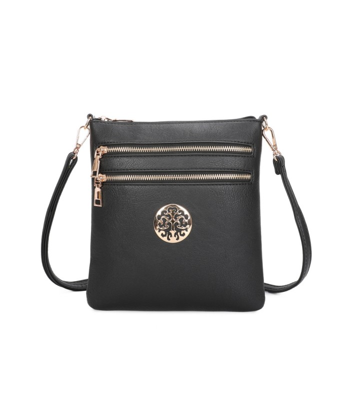 T11802 - Bandolera mini flor con emblema
