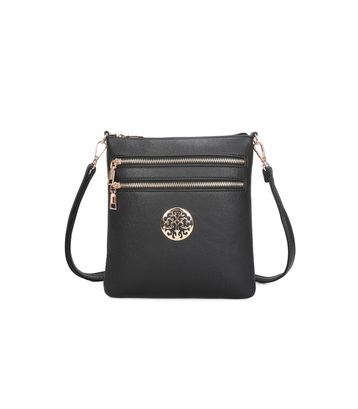 T11802 - Bandolera mini flor con emblema