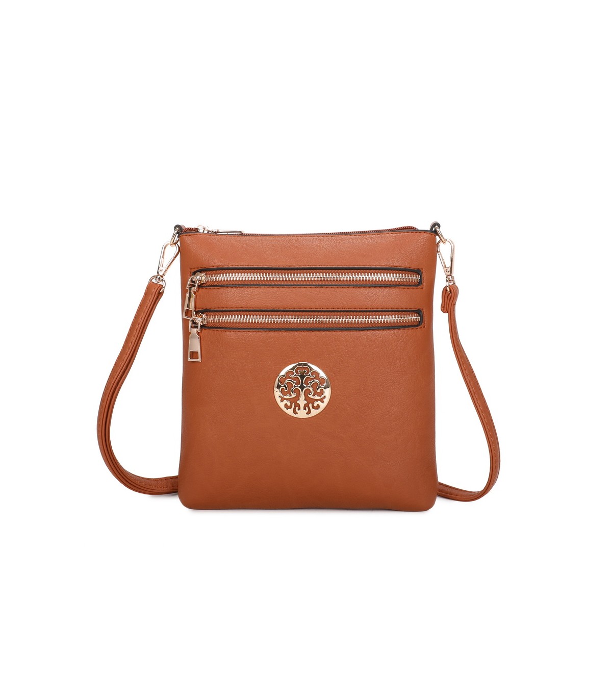 T11802 - Bandolera mini flor con emblema