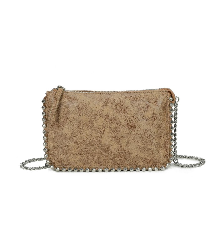 T11818 - Bolso de fiesta de colores brillantes con bandolera y adornos esféricos