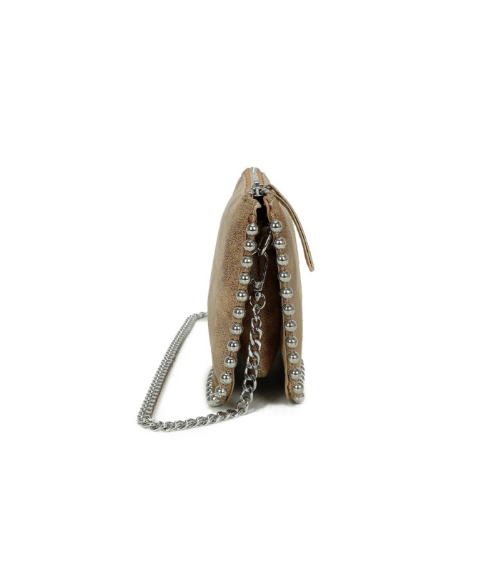 T11818 - Bolso de fiesta de colores brillantes con bandolera y adornos esféricos