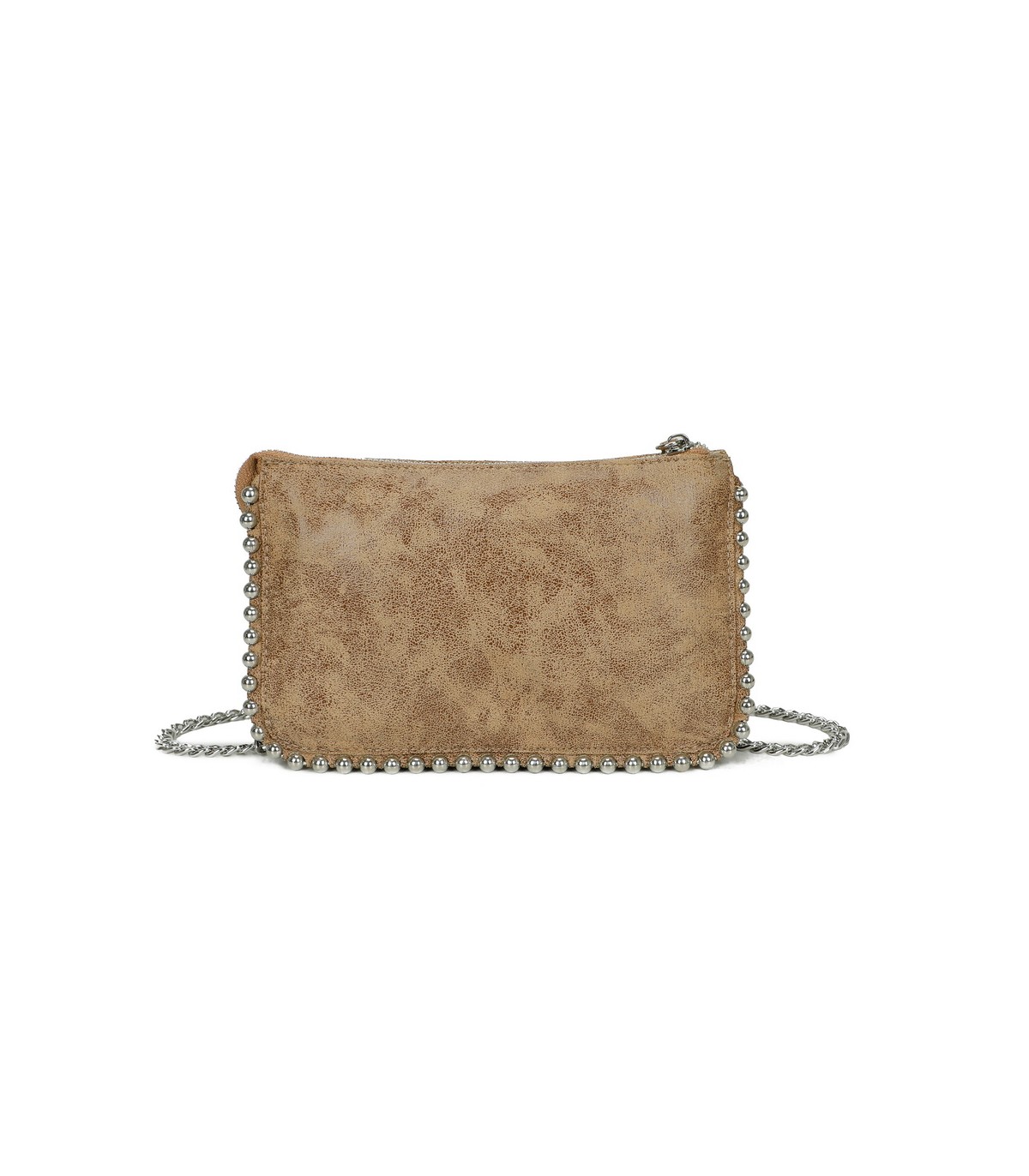 T11818 - Bolso de fiesta de colores brillantes con bandolera y adornos esféricos