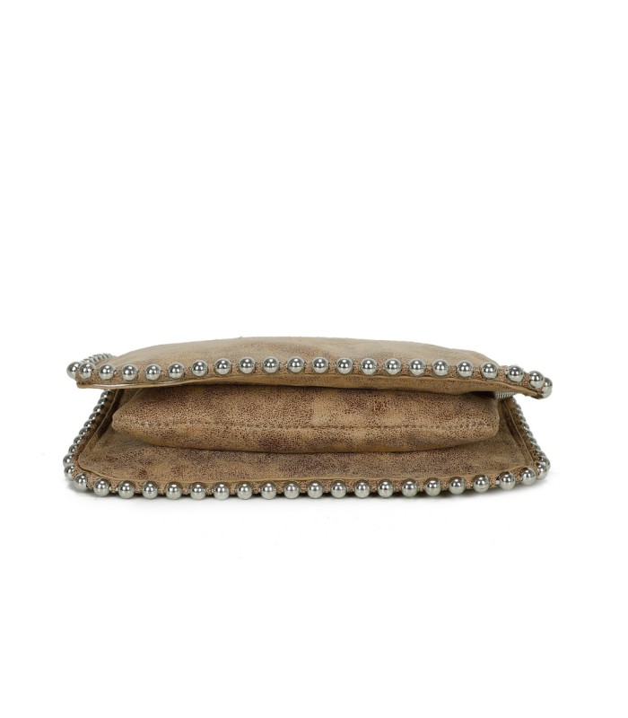 T11818 - Bolso de fiesta de colores brillantes con bandolera y adornos esféricos