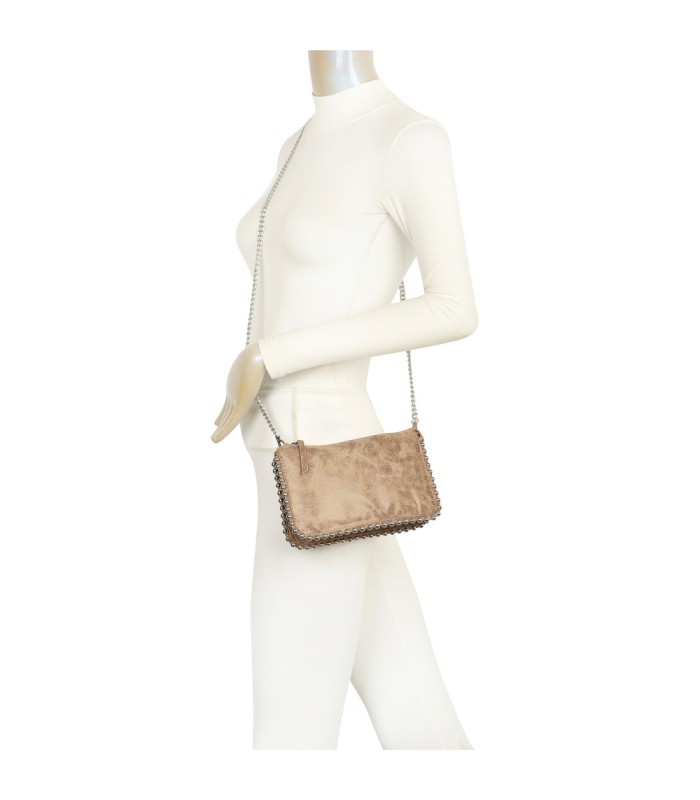T11818 - Bolso de fiesta de colores brillantes con bandolera y adornos esféricos
