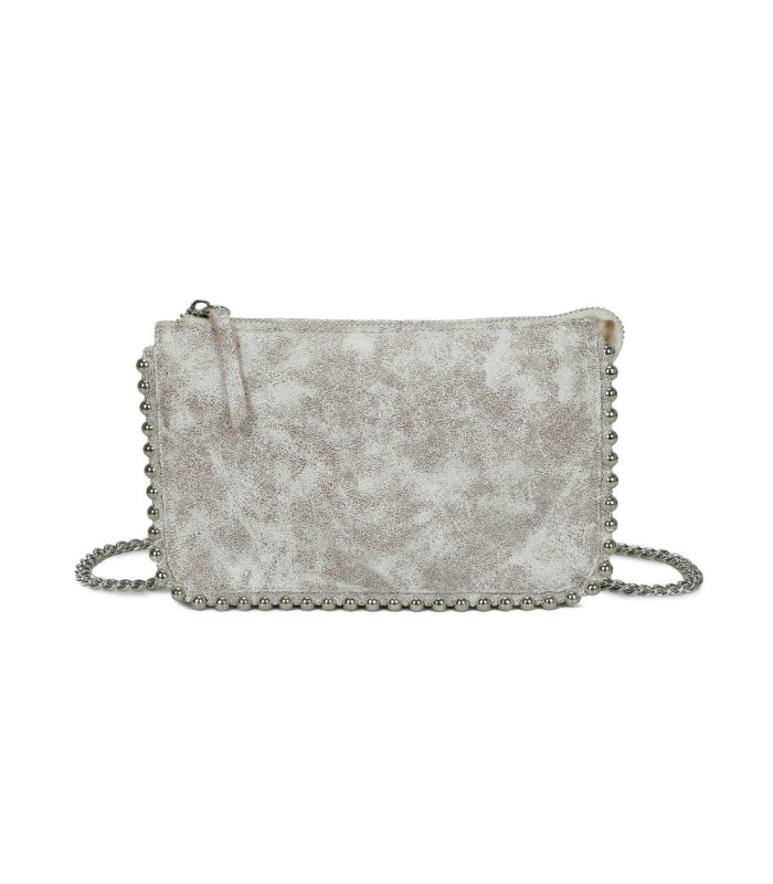 T11818 - Bolso de fiesta de colores brillantes con bandolera y adornos esféricos