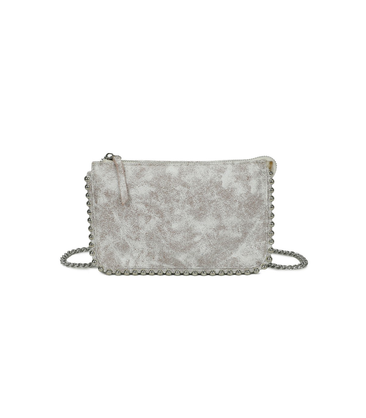 T11818 - Bolso de fiesta de colores brillantes con bandolera y adornos esféricos