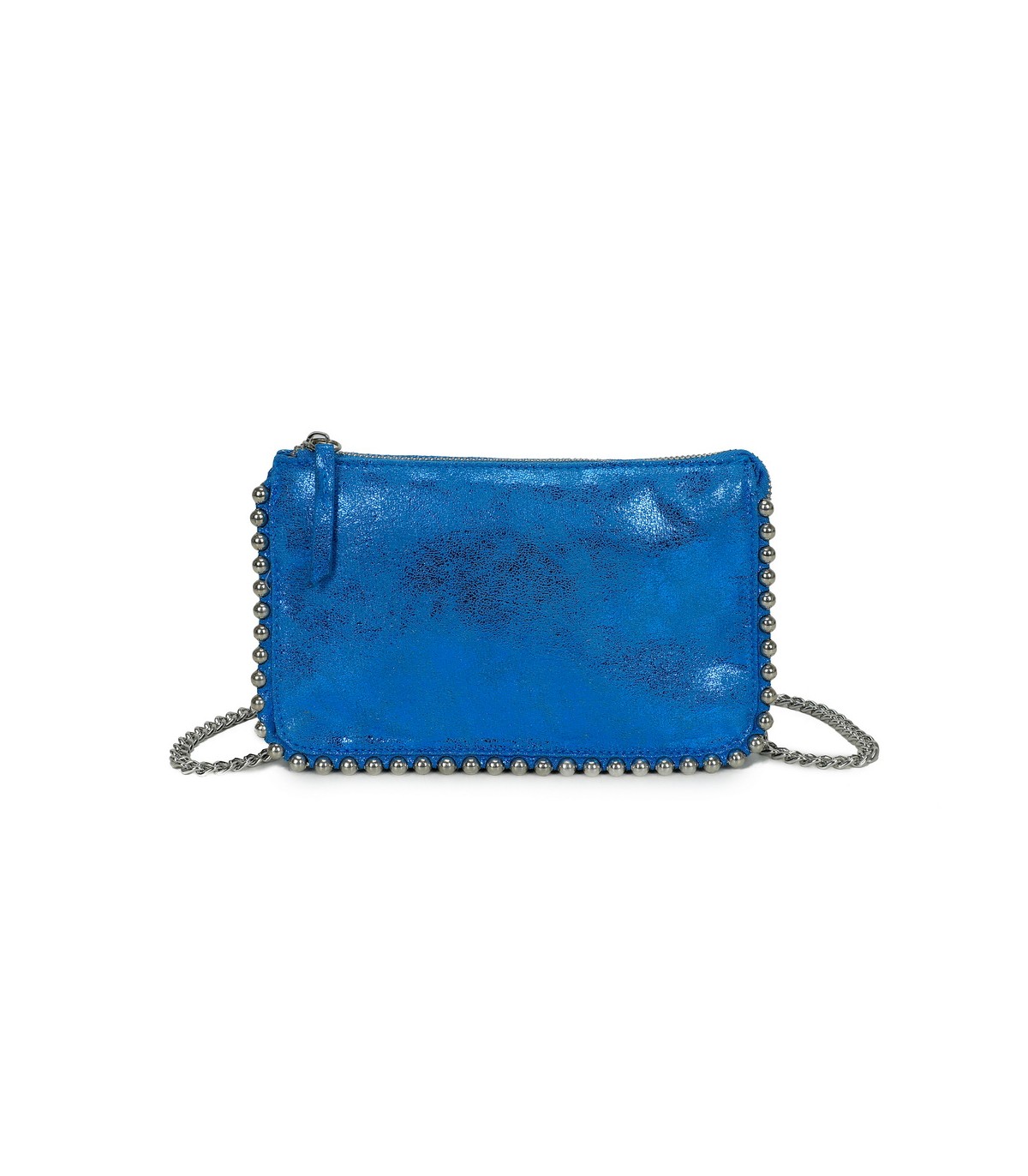 T11818 - Bolso de fiesta de colores brillantes con bandolera y adornos esféricos