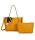 T11859 - Bolso con pañuelo y neceser amplio compartimento