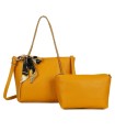 T11859 - Bolso con pañuelo y neceser amplio compartimento