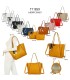T11859 - Bolso con pañuelo y neceser amplio compartimento