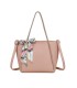 T11859 - Bolso con pañuelo y neceser amplio compartimento