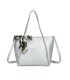 T11859 - Bolso con pañuelo y neceser amplio compartimento