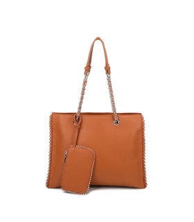 T11855 - Bolso de hombro con monedero exterior