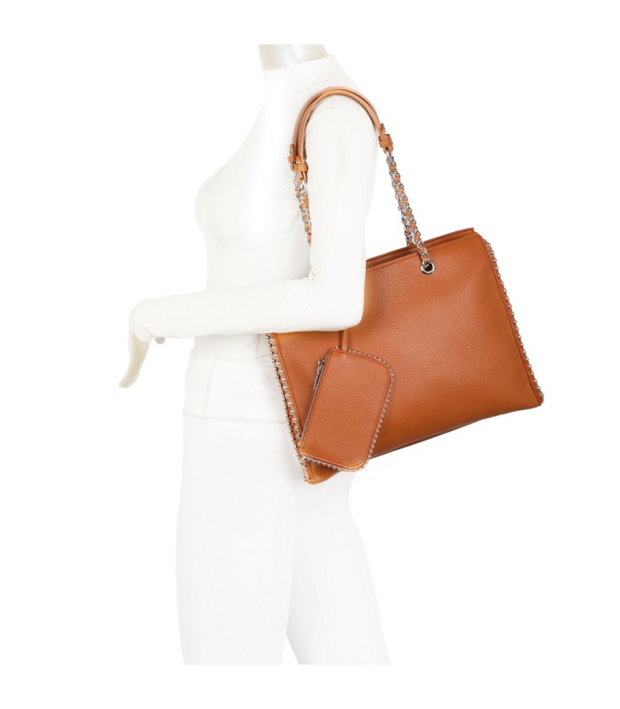 T11855 - Bolso de hombro con monedero exterior
