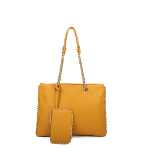 T11855 - Bolso de hombro con monedero exterior