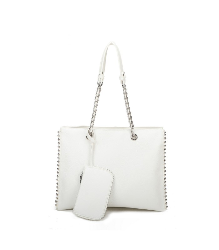 T11855 - Bolso de hombro con monedero exterior