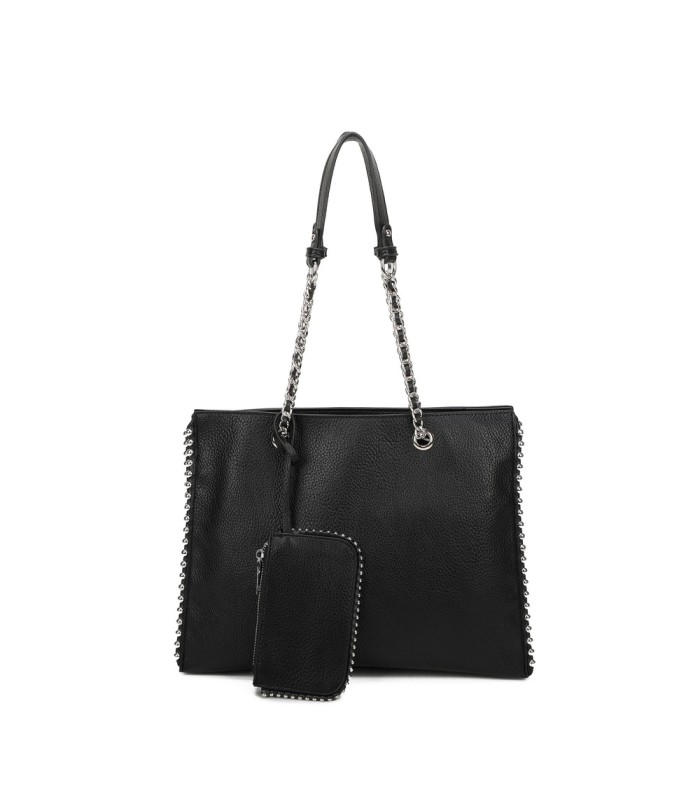 T11855 - Bolso de hombro con monedero exterior