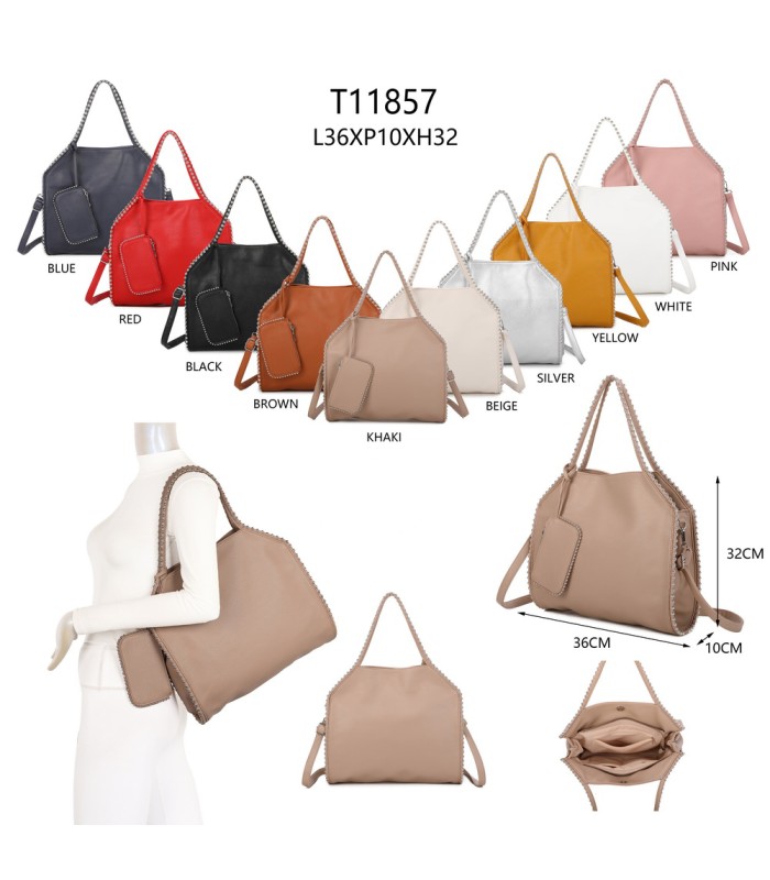 T11857 - Bolso de hombro con bandolera y monedero