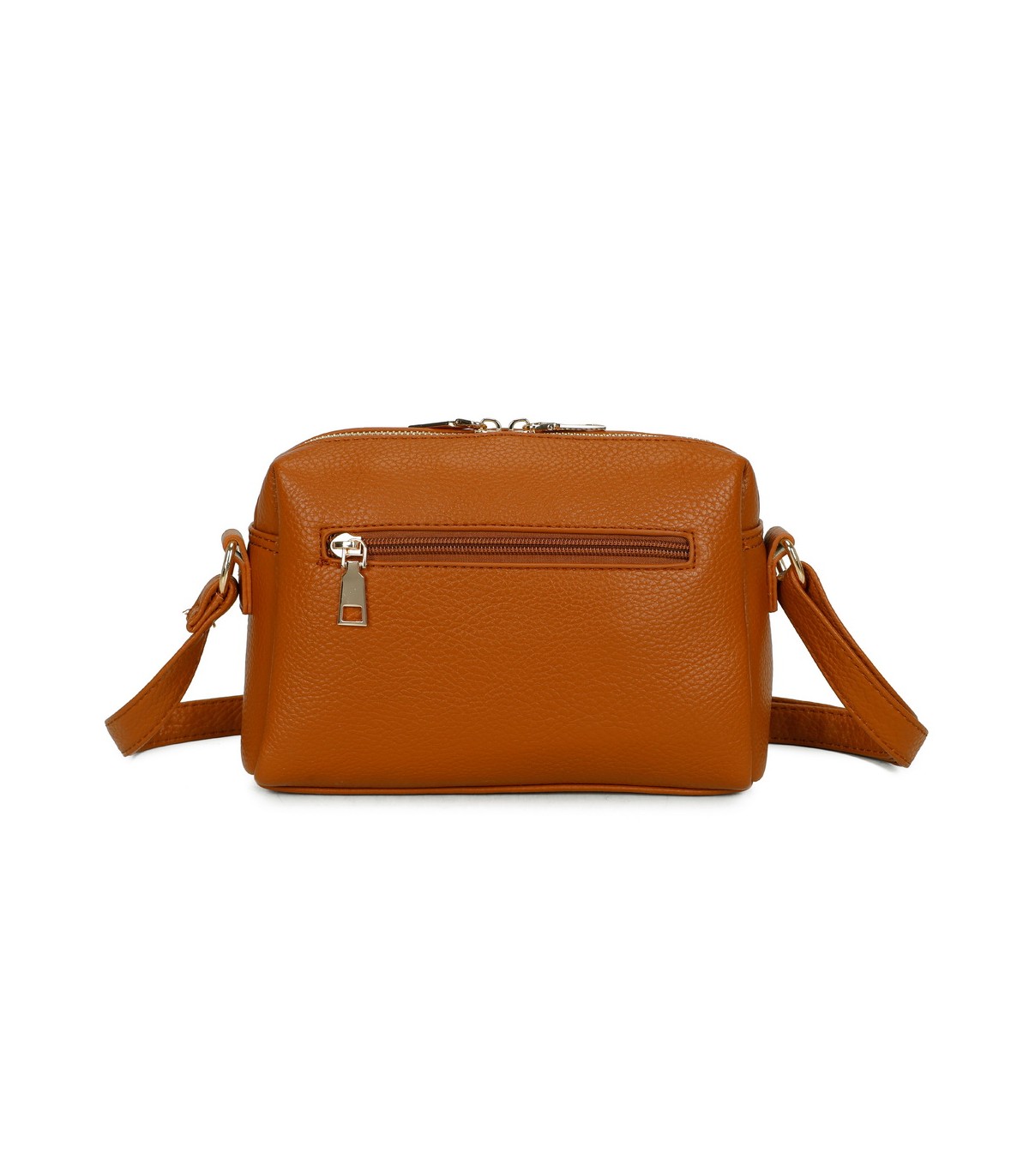 T11874 - Bolso bandolera rectangular múltiples colores y bolsillos trasero y frontal
