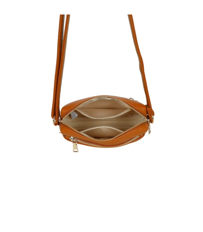 T11874 - Bolso bandolera rectangular múltiples colores y bolsillos trasero y frontal