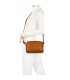 T11874 - Bolso bandolera rectangular múltiples colores y bolsillos trasero y frontal