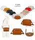 T11874 - Bolso bandolera rectangular múltiples colores y bolsillos trasero y frontal