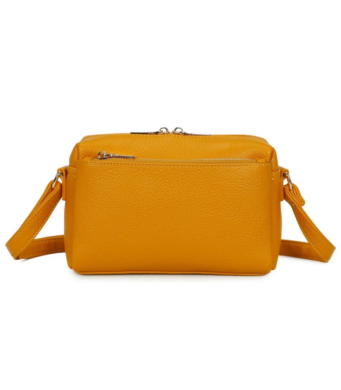 T11874 - Bolso bandolera rectangular múltiples colores y bolsillos trasero y frontal