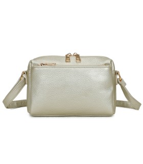 T11874 - Bolso bandolera rectangular múltiples colores y bolsillos trasero y frontal