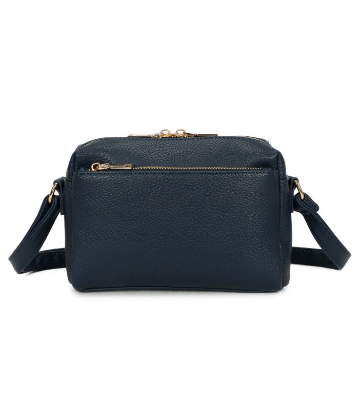 T11874 - Bolso bandolera rectangular múltiples colores y bolsillos trasero y frontal