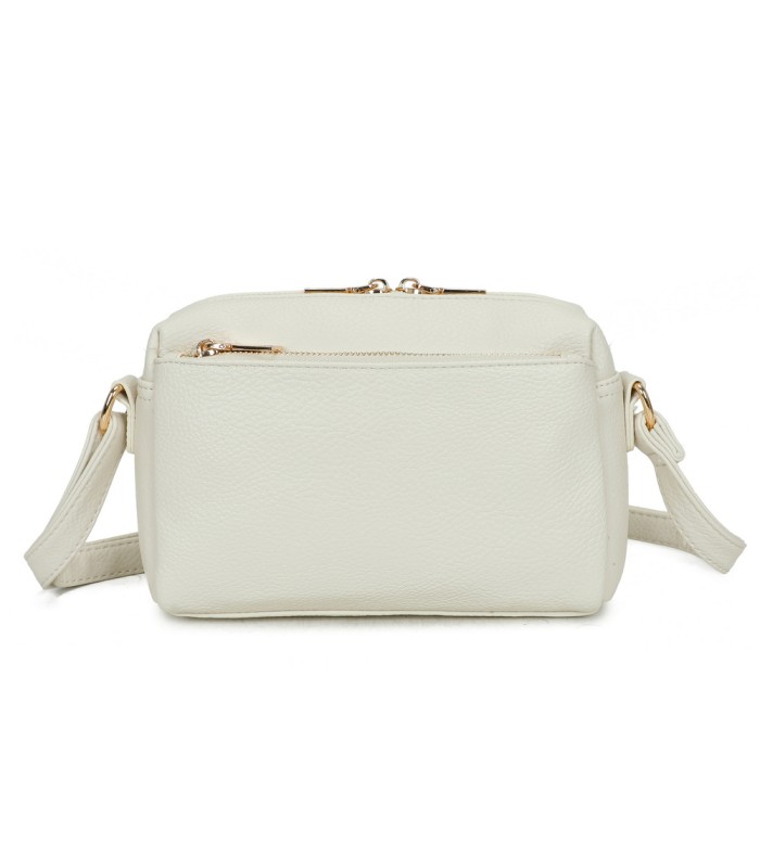 T11874 - Bolso bandolera rectangular múltiples colores y bolsillos trasero y frontal