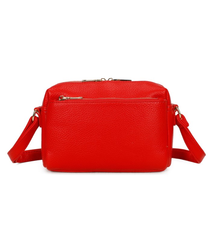 T11874 - Bolso bandolera rectangular múltiples colores y bolsillos trasero y frontal