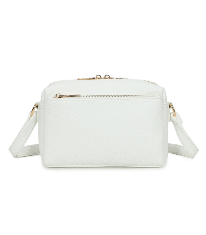 T11874 - Bolso bandolera rectangular múltiples colores y bolsillos trasero y frontal