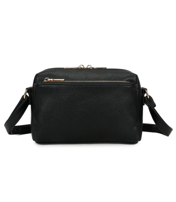 T11874 - Bolso bandolera rectangular múltiples colores y bolsillos trasero y frontal