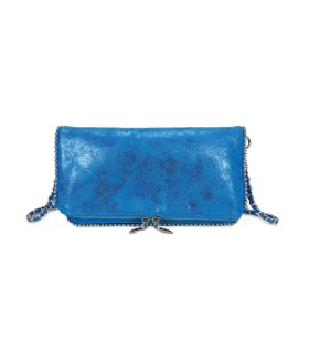 T11820 - Bolso bandolera de aspecto metálico y jaspeado