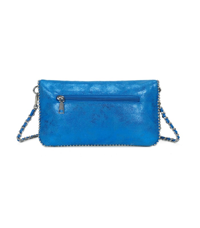T11820 - Bolso bandolera de aspecto metálico y jaspeado