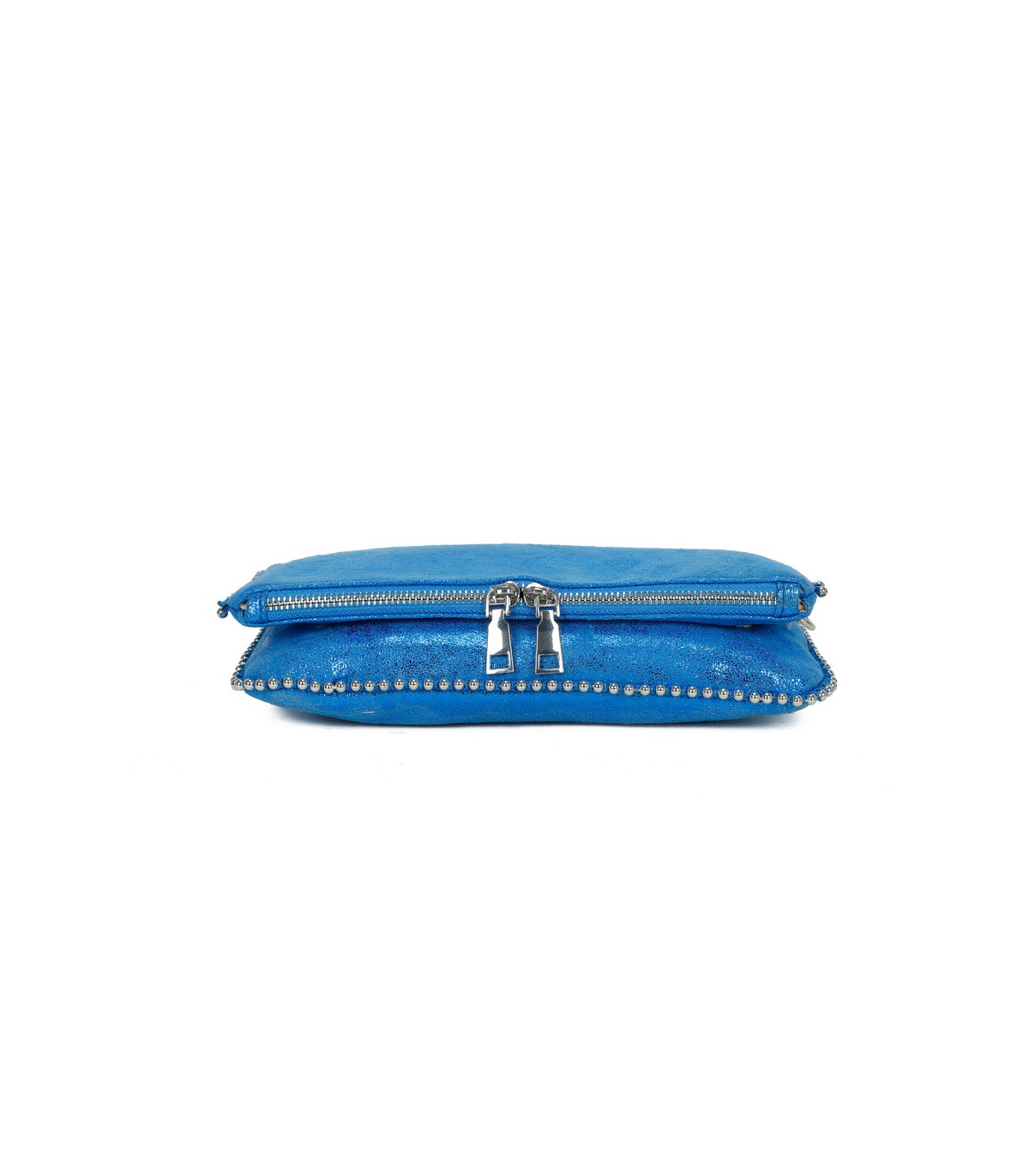 T11820 - Bolso bandolera de aspecto metálico y jaspeado