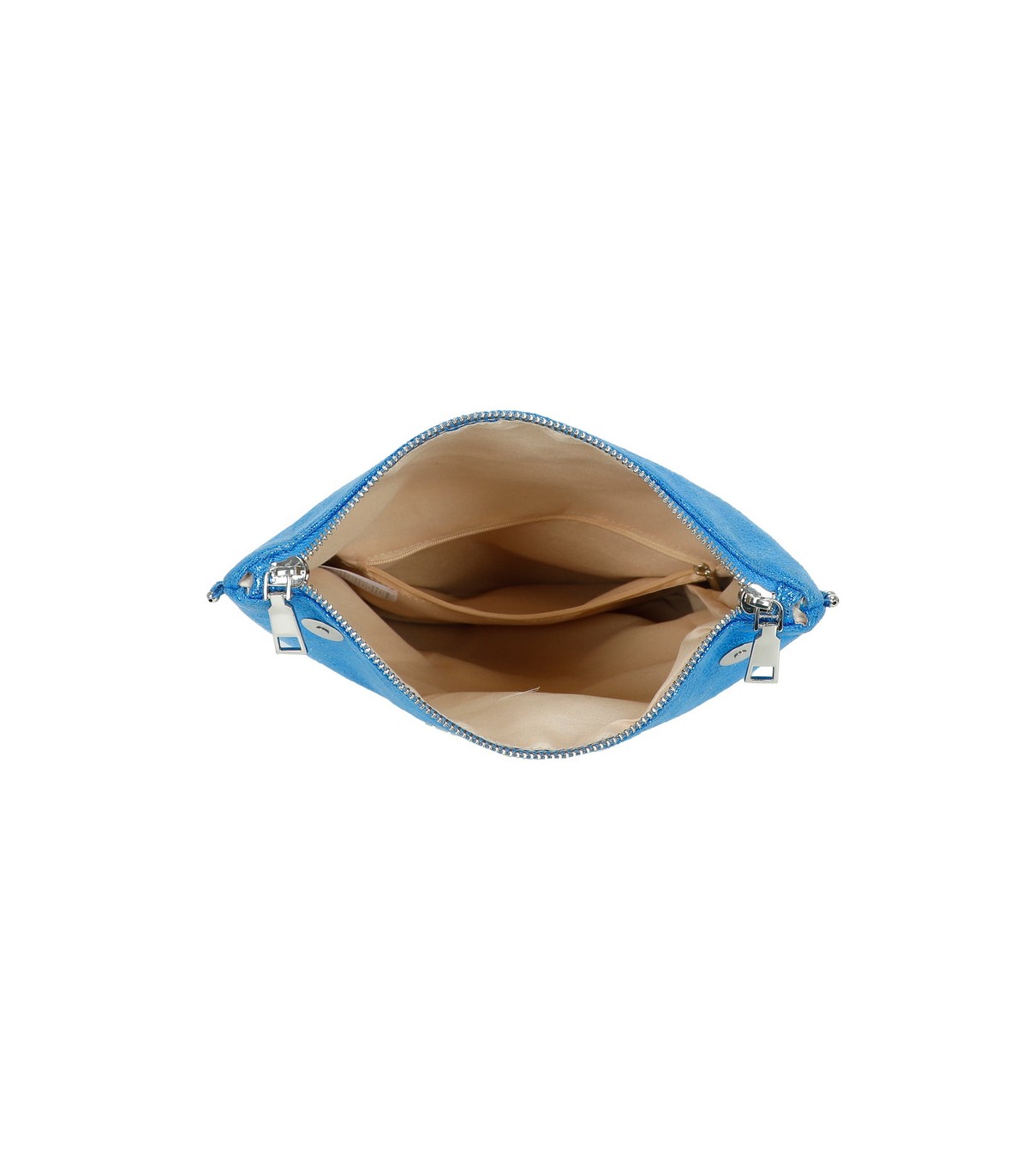 T11820 - Bolso bandolera de aspecto metálico y jaspeado