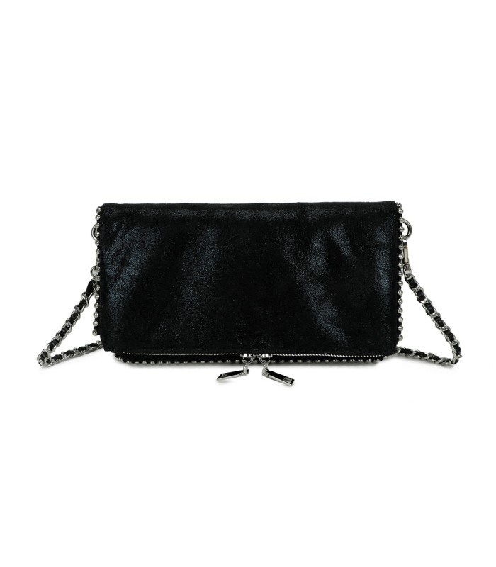 T11820 - Bolso bandolera de aspecto metálico y jaspeado