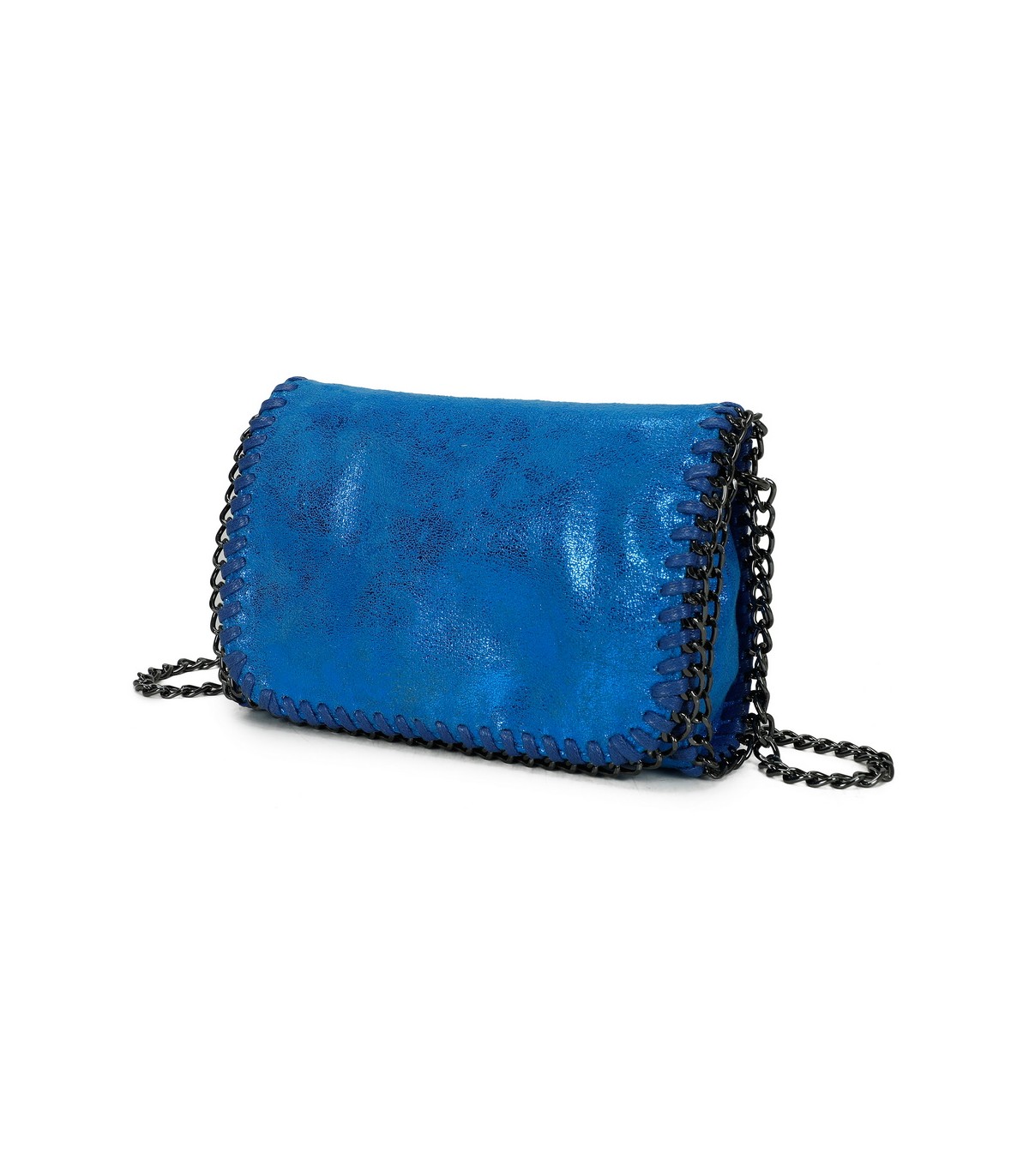 T11823 - Bolso de fiesta metálico con textura mármol