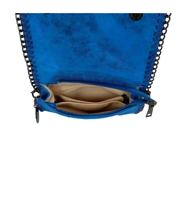 T11823 - Bolso de fiesta metálico con textura mármol