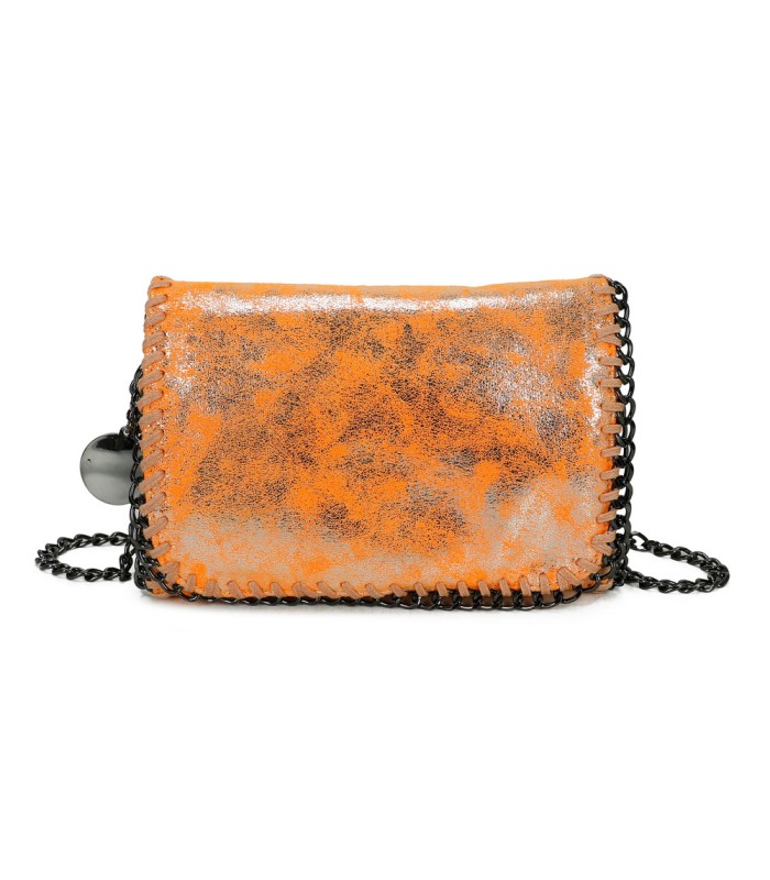 T11823 - Bolso de fiesta metálico con textura mármol