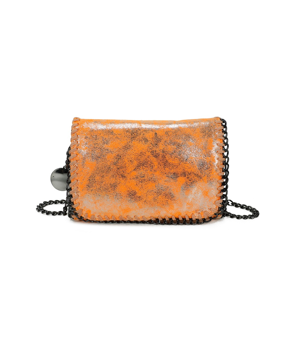 T11823 - Bolso de fiesta metálico con textura mármol